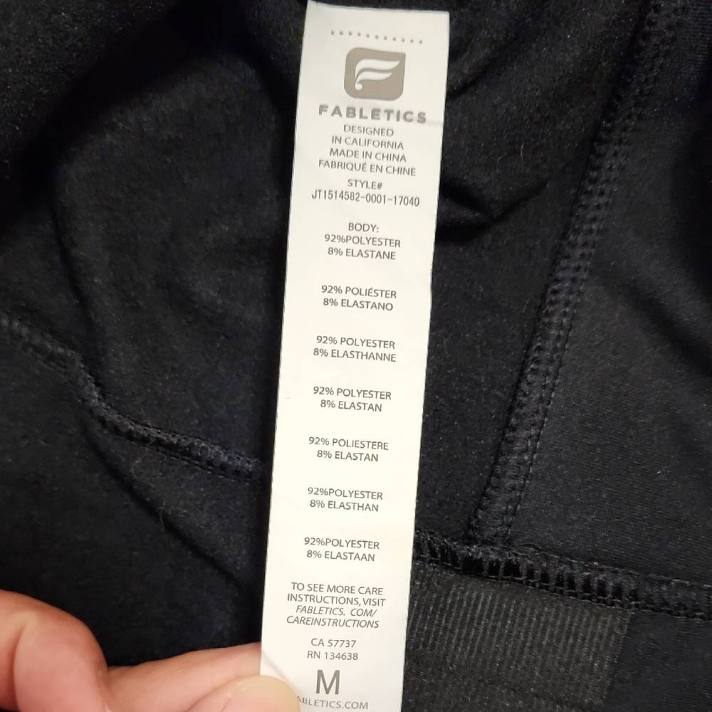 Fabletics Bomber-Style Jacket Size Medium - image 5